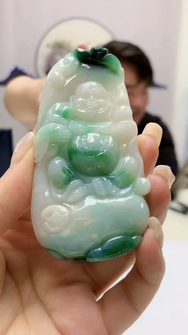 定制翡翠未镶嵌5060ms-毛货167佛