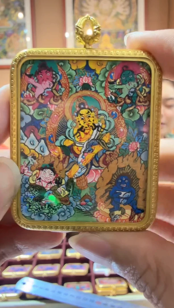 吊坠五路C-纯手绘唐卡