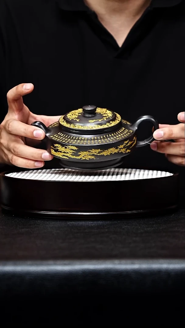 紫砂茶宠宜兴紫砂 周盘