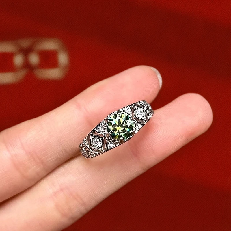 阿鲁沙-矿区高订气质925镀金女神戒指437