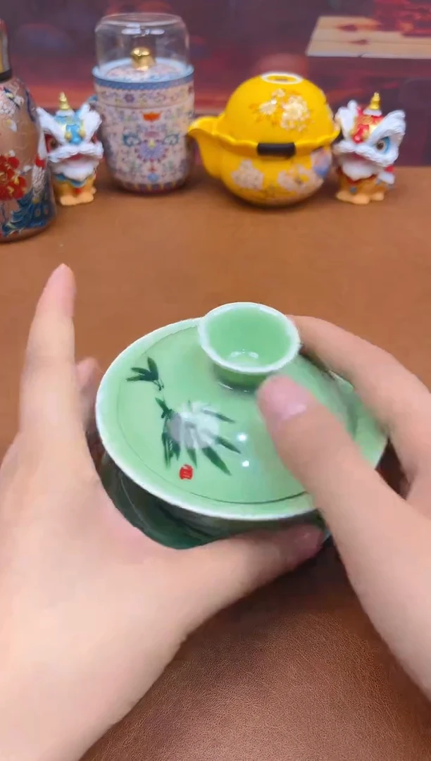 陶瓷茶具摆件旅行套组