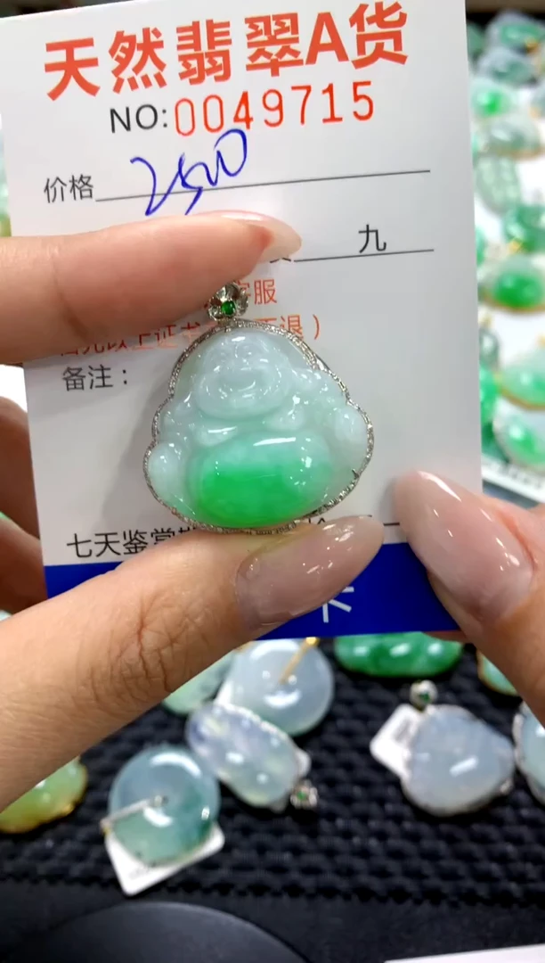 翡翠18K金镶嵌颈饰1111111111111111