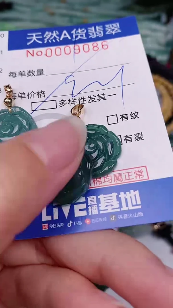 【闪购商品】翡翠颈饰未镶嵌00009086多样性发其一