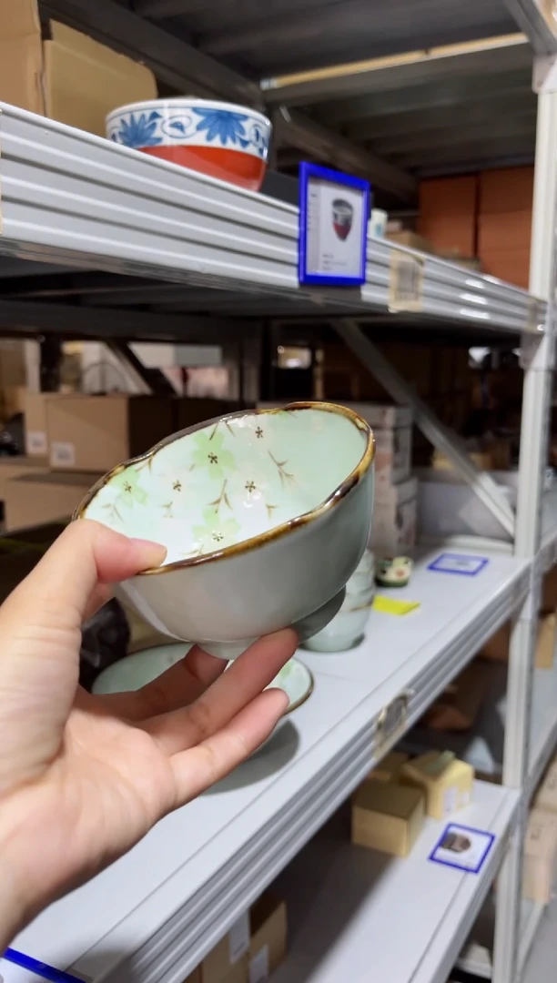 【闪购商品】瓷片新品秋樱花边碗