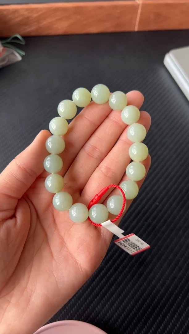 【闪购商品】和田玉手串未镶嵌且末微色差卡12