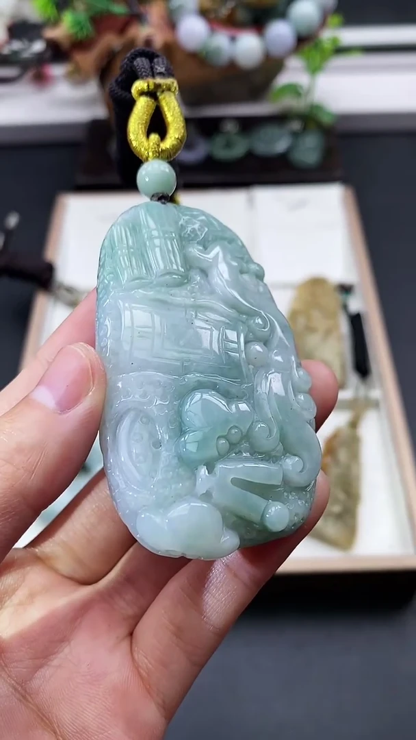 颈饰未镶嵌翡翠天然缅甸A货翡翠
