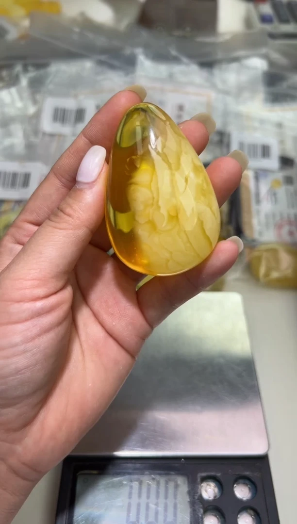 裸石琥珀未镶嵌琥珀蜜蜡吊坠