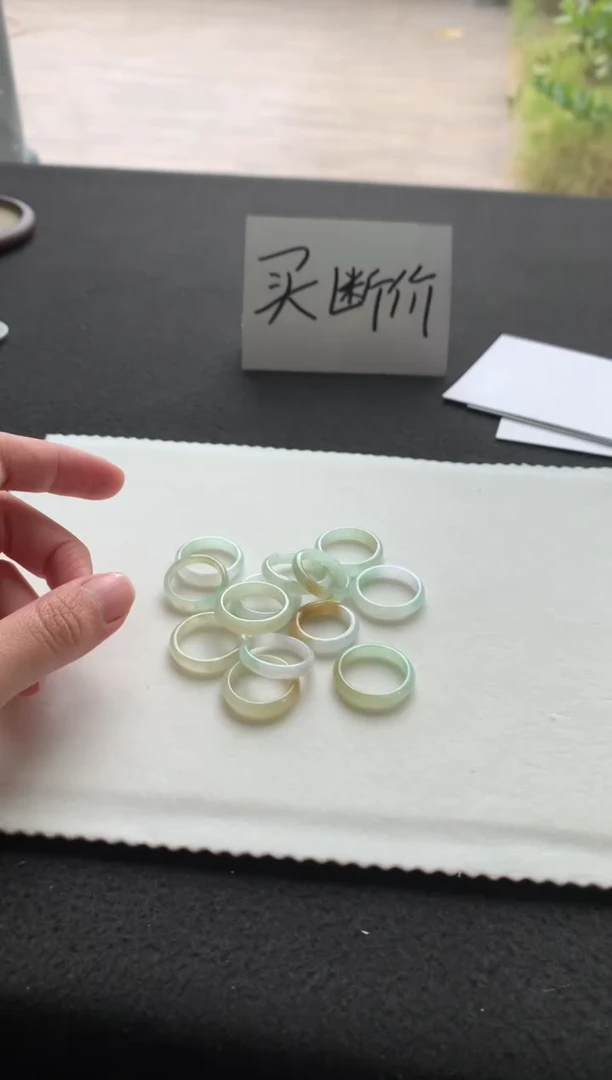 未镶嵌戒指翡翠荷花戒圈多样性发一