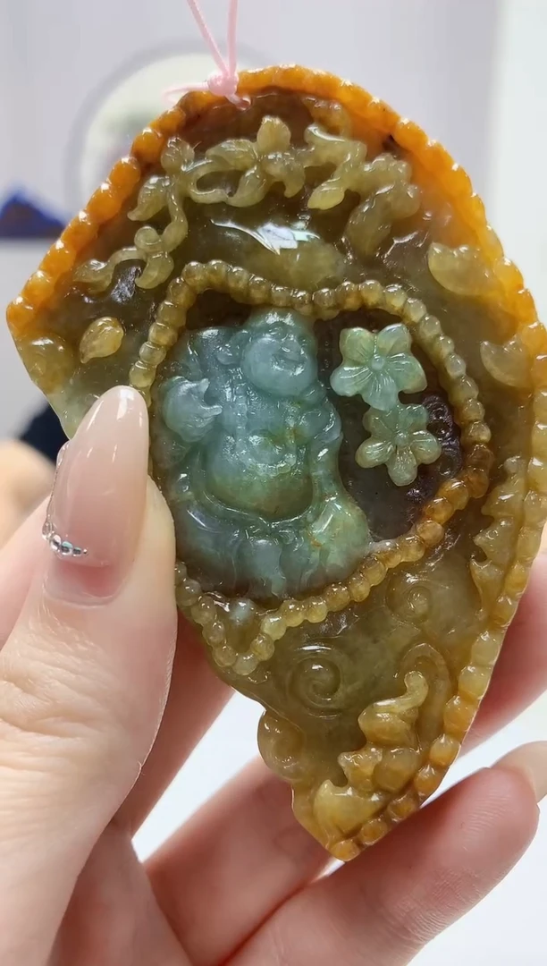 定制翡翠未镶嵌5124jw-毛货挂件93