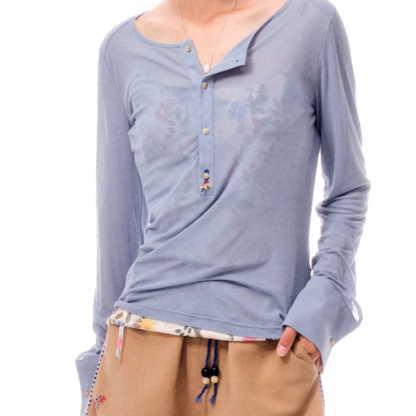 shao xii设计师品牌珠饰亨利领针织打底25春夏新品SOLSOL买手店