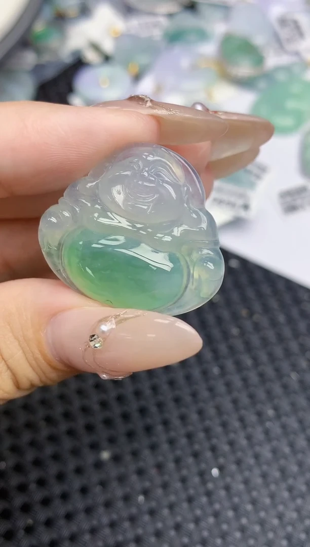 颈饰未镶嵌翡翠143   天然翡翠A货  百元以上9米证书费自理