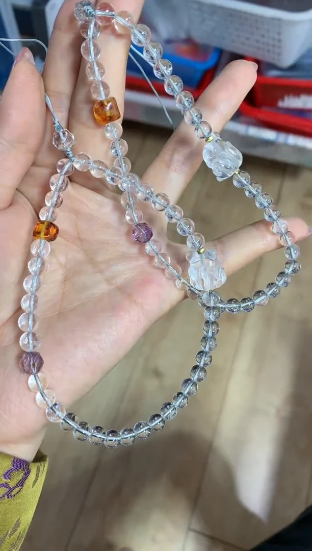 【闪购商品】水晶手链未镶嵌白水晶水晶挂链多样性发其一