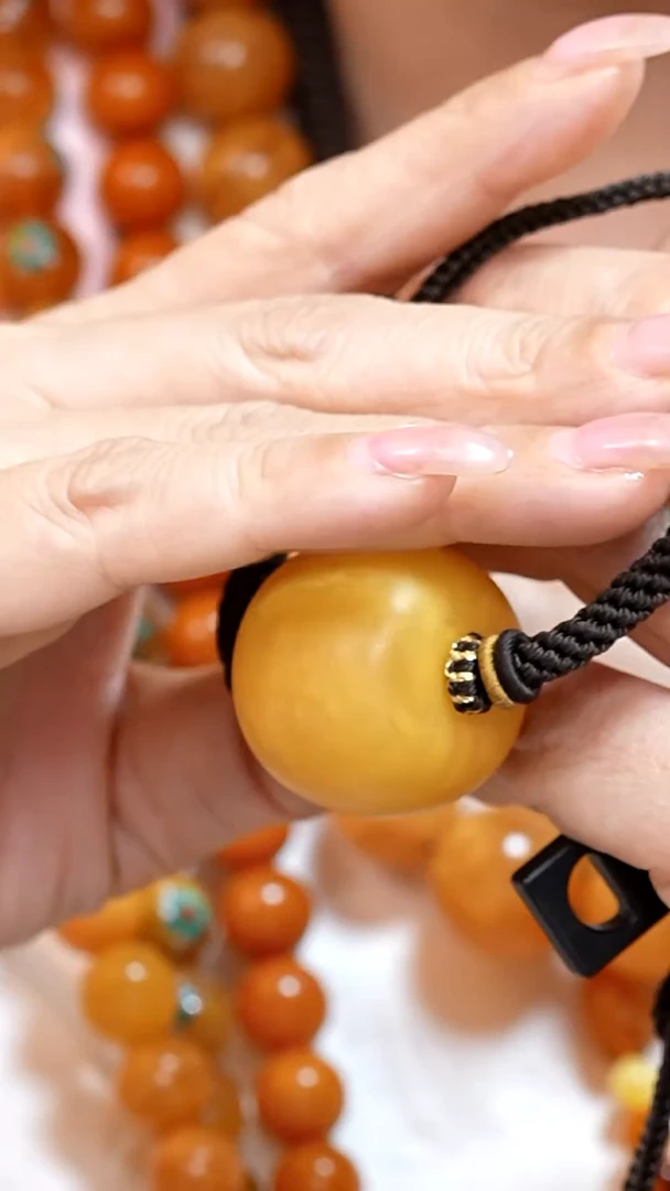 蜜蜡颈饰未镶嵌2222 6885天然蜜蜡珠宝奇石云端妖孽全部保真