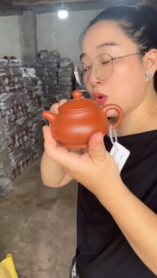 茶壶紫砂龙山朱砂潘壶