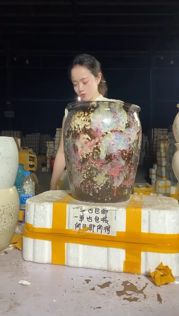 宜兴紫砂粗陶花盆25/30