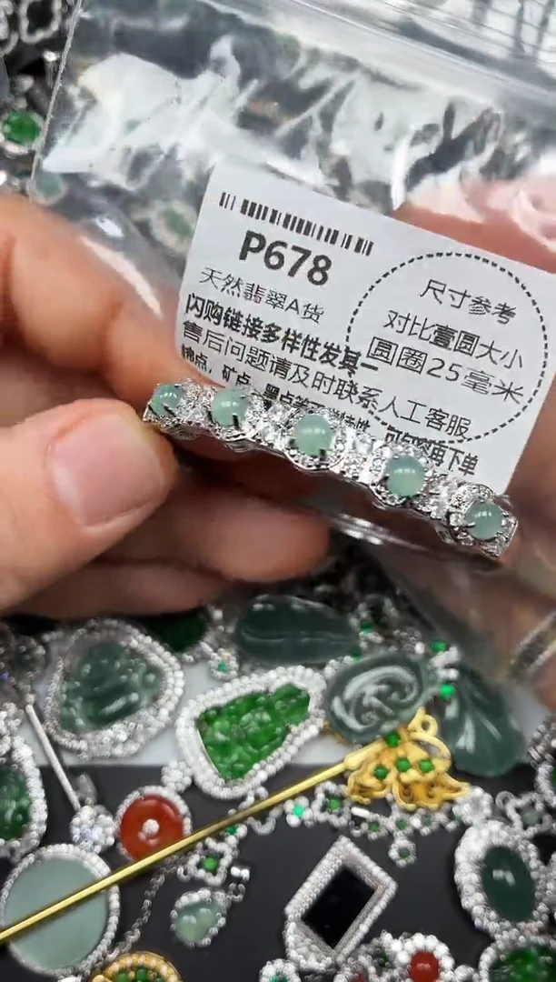 颈饰未镶嵌翡翠P678手镯