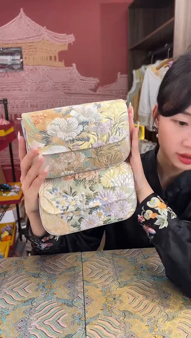 【闪购商品】刺绣非遗  手工西阵织包包