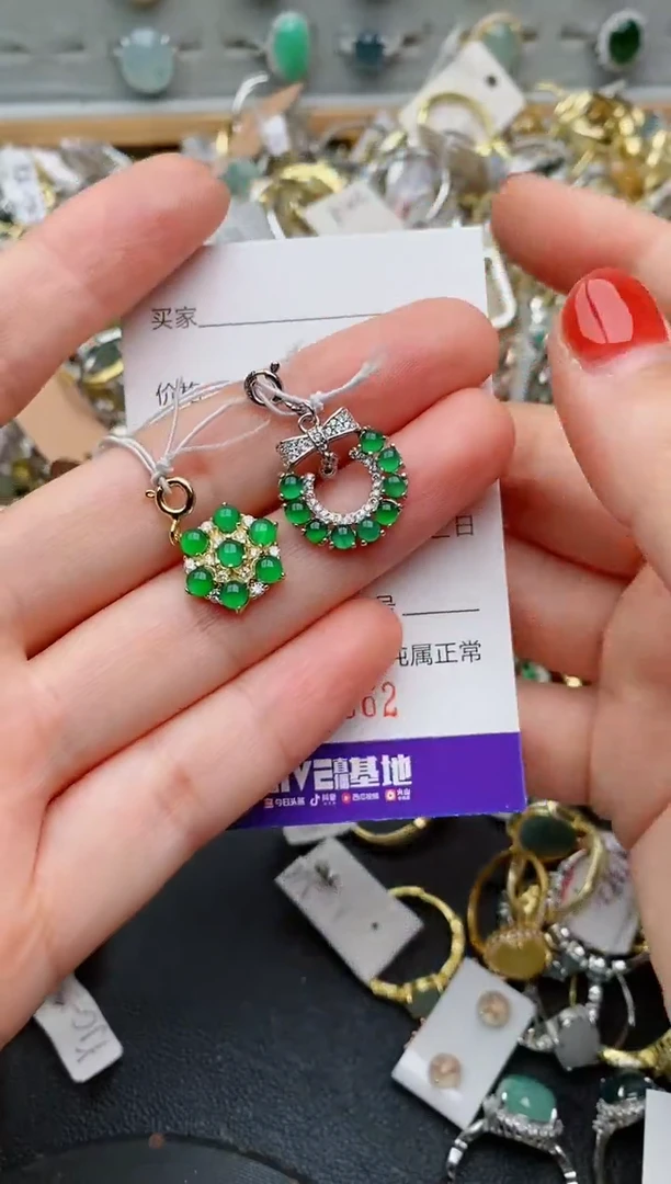 银S925镶嵌戒指翡翠.062