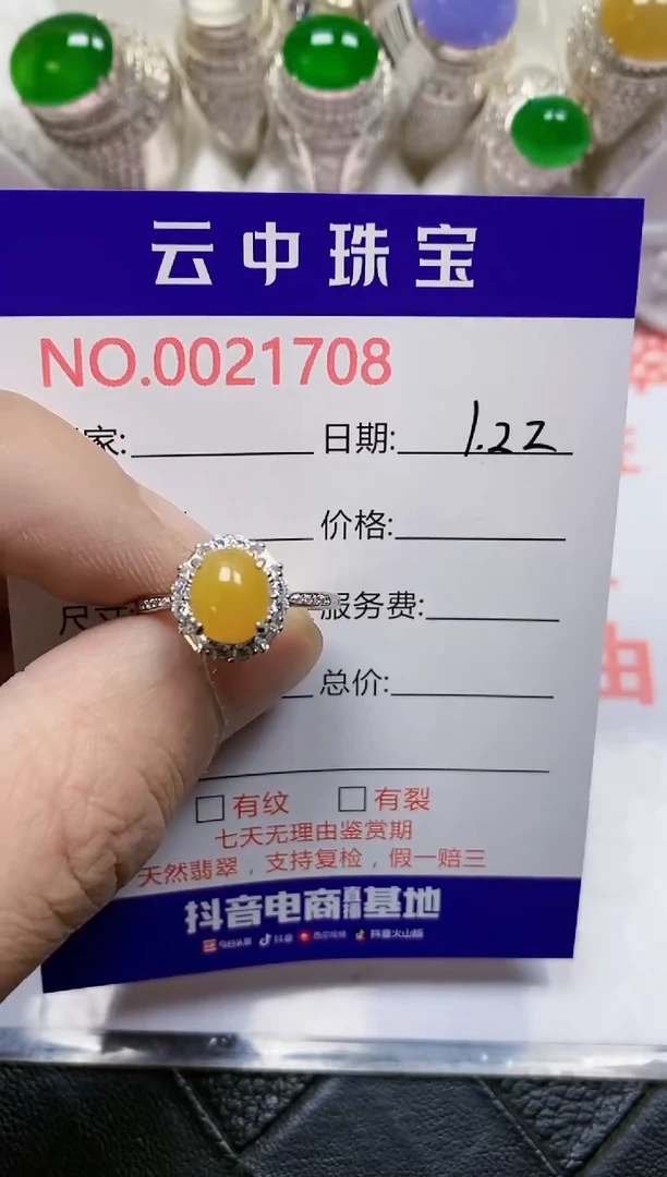 【闪购商品】翡翠戒指银S925镶嵌/1708