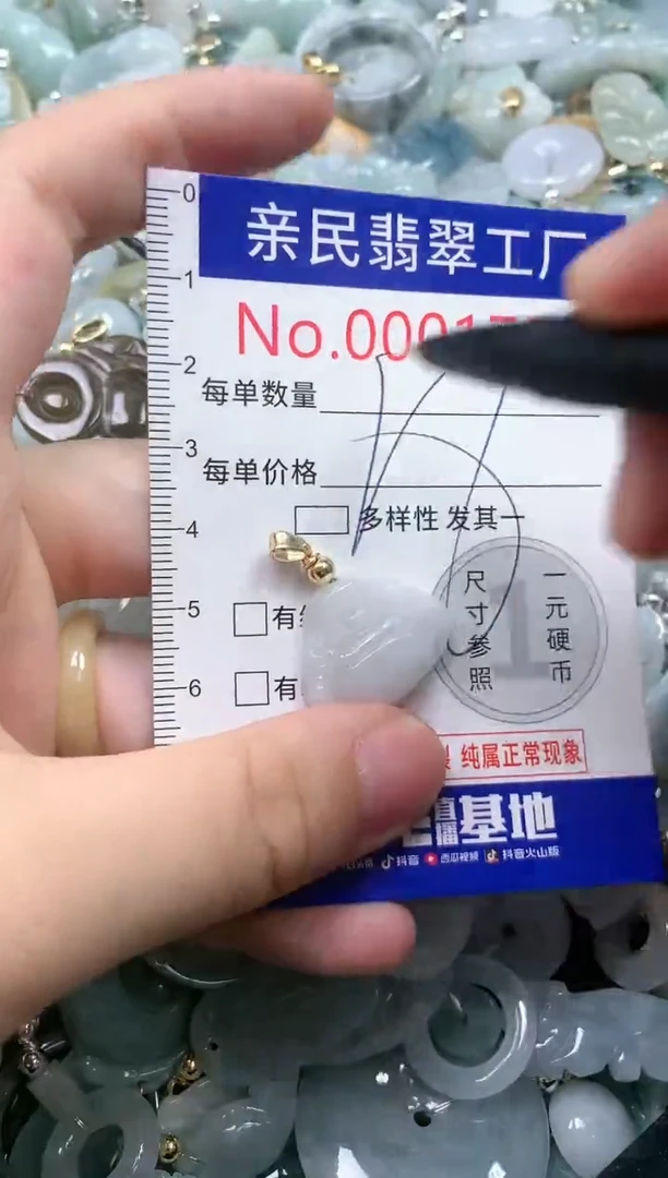 翡翠未镶嵌吊坠(不含链)1737