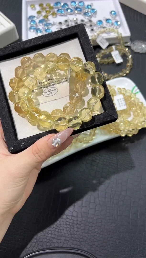 水晶手串未镶嵌4a多样性发其一【1条】默认微瑕