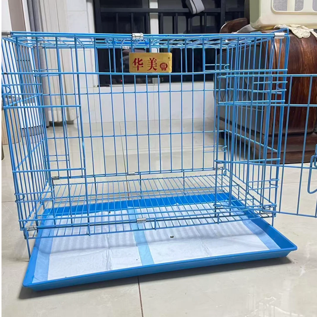 便携加固加粗可折叠宠物狗笼适合大中小型犬室内家用带厕所