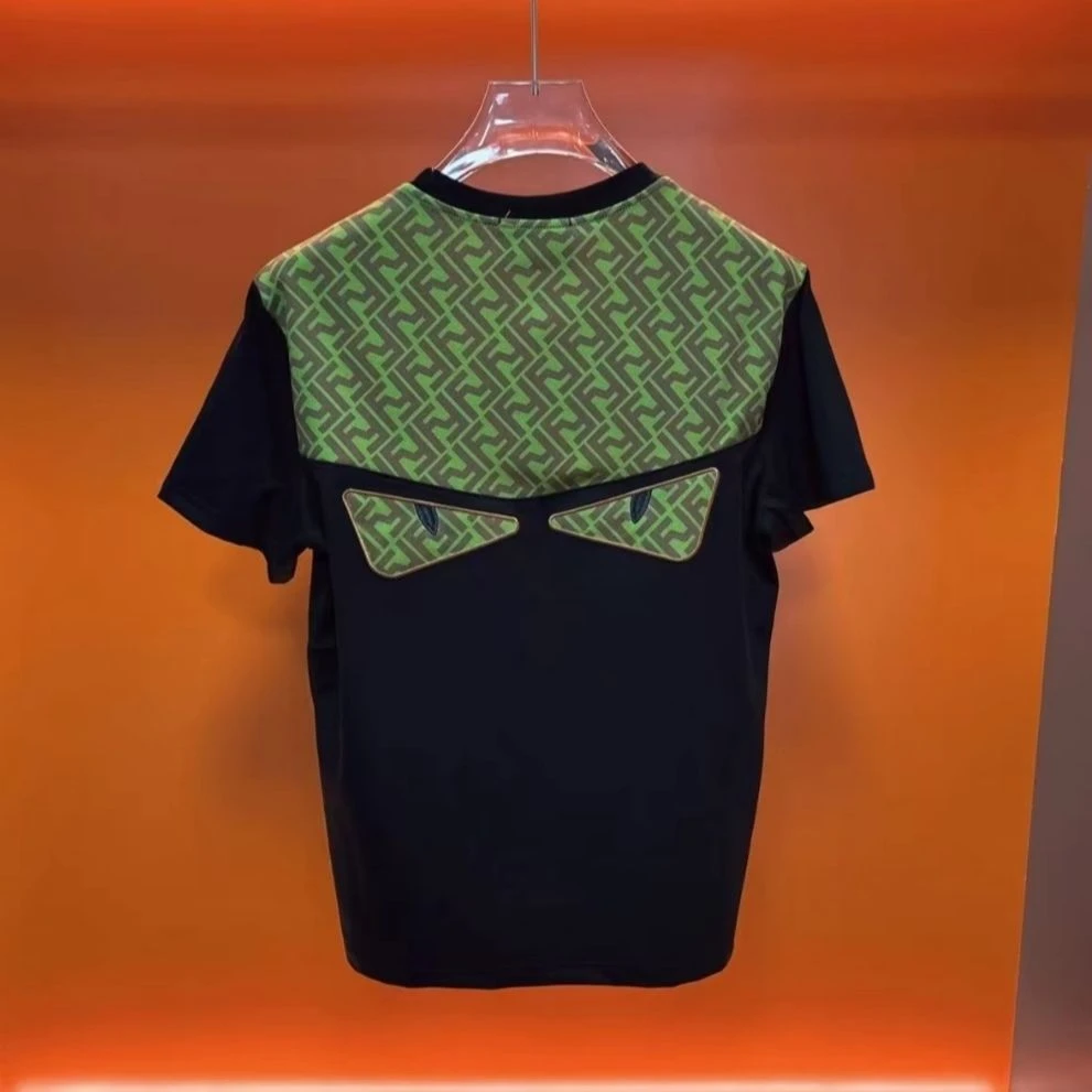 BW-气质网红针织短袖印花夏季圆领欧美简约男常规款T恤通用 k-311