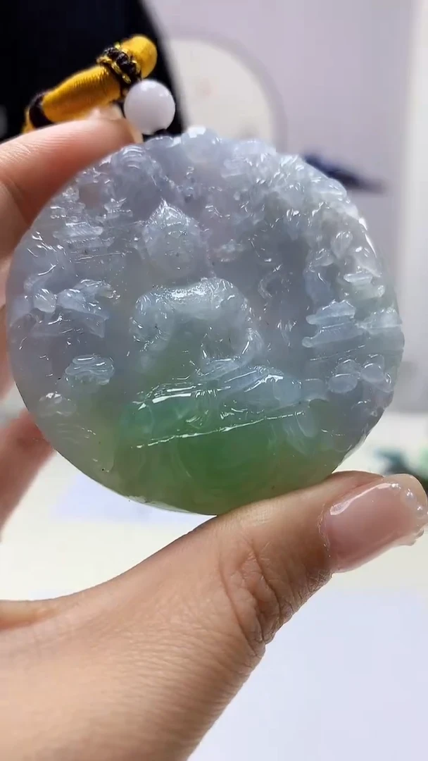 【闪购商品】定制翡翠未镶嵌5145ms-毛货80观音