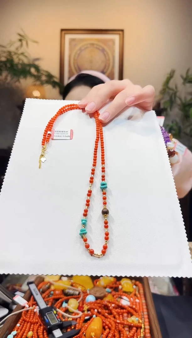 颈饰未镶嵌南红玛瑙万能链