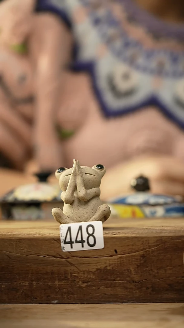 【闪购商品】瓷片蛙趣系列 设计师手作款 青蛙 摆件/茶宠