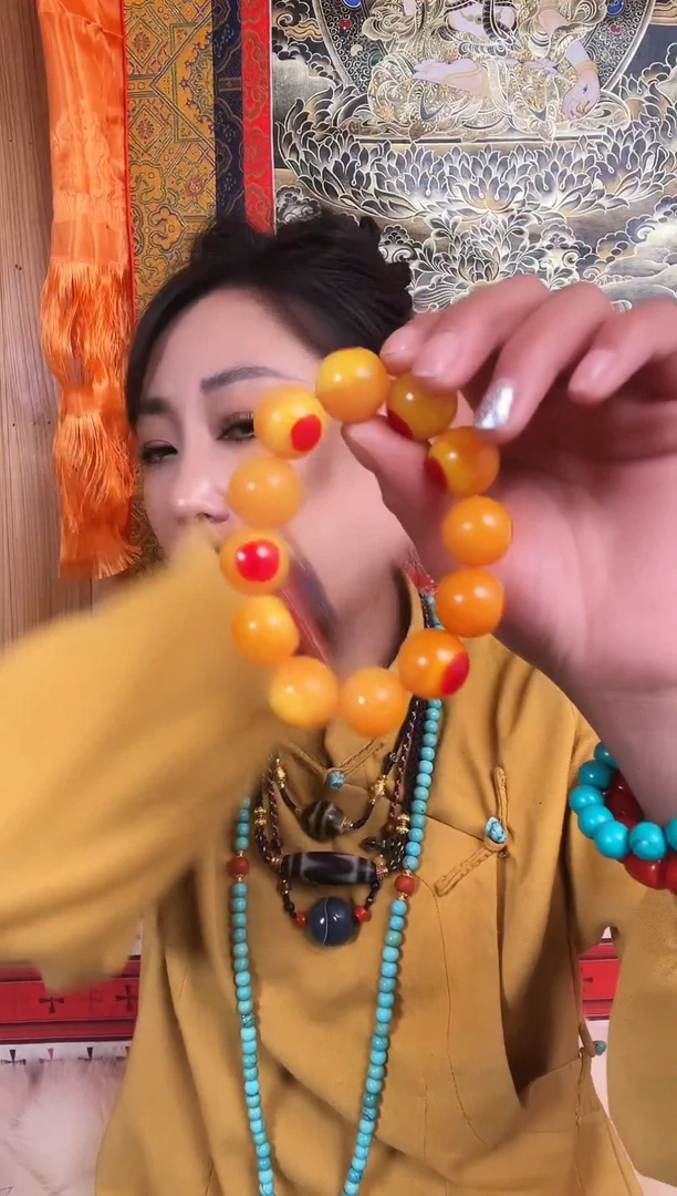 非金属无藏地藏族藏珠串