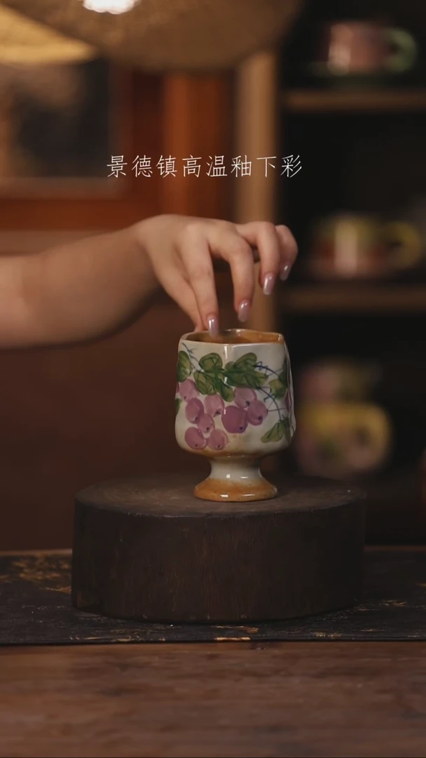 陶瓷景德镇高温釉下手绘陶瓷114