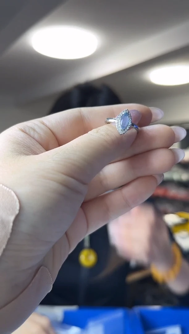 未镶嵌戒圈海蓝宝石（多样性发一件）