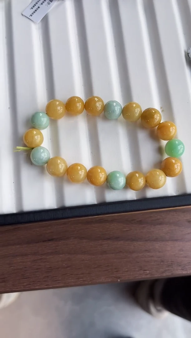 散珠翡翠翡翠手串卡10   有瑕疵