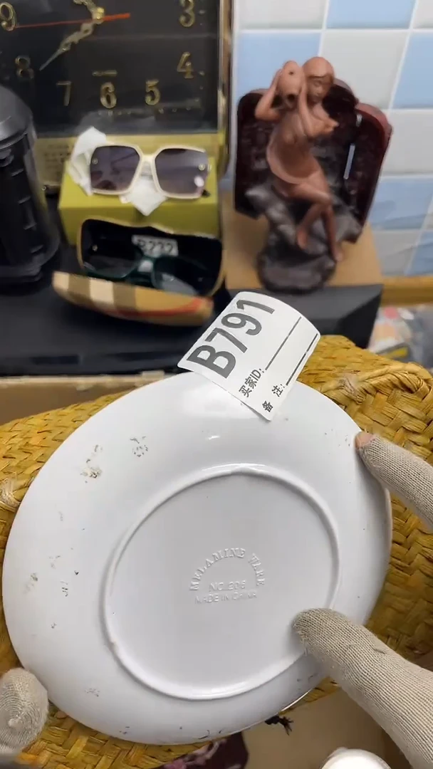 瓷瓷碟片家用回流瓷日式复古手工陶瓷创意