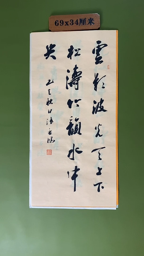 书法书法 张若鸿 尺寸69cm*34cm