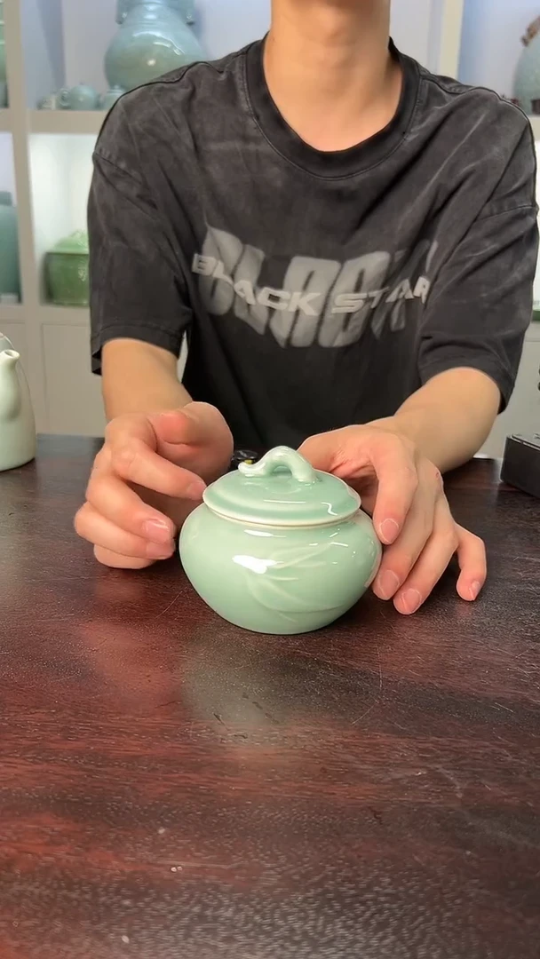 龙泉云间青瓷小米茶器