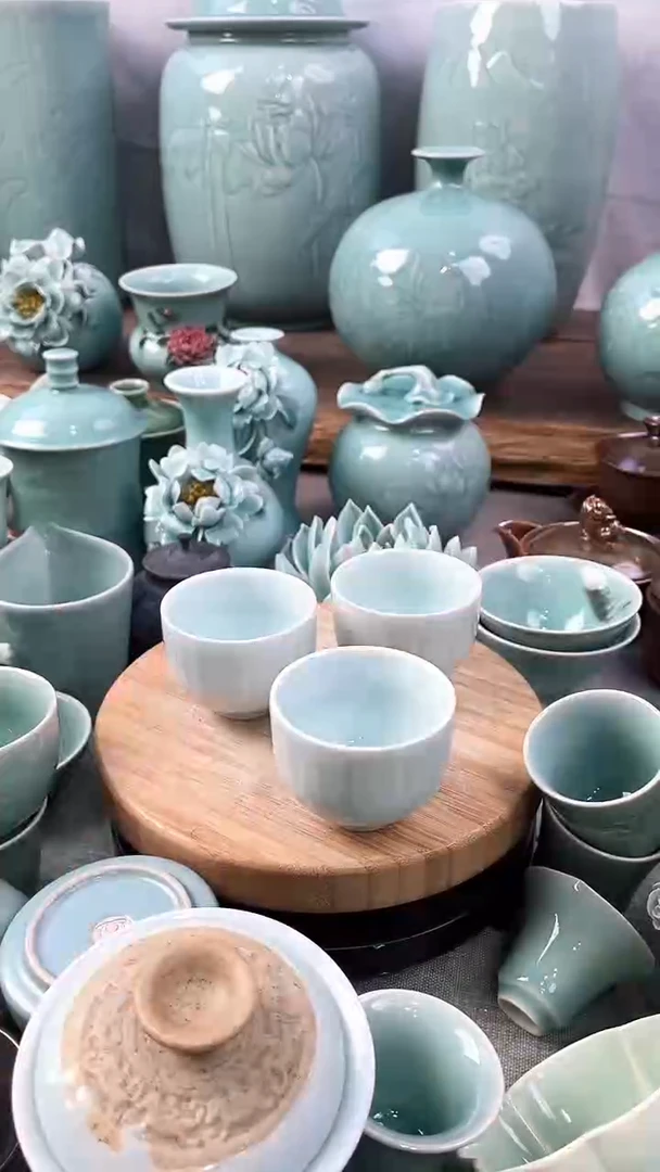 【闪购商品】3个 特价 微瑕 慧仙青瓷