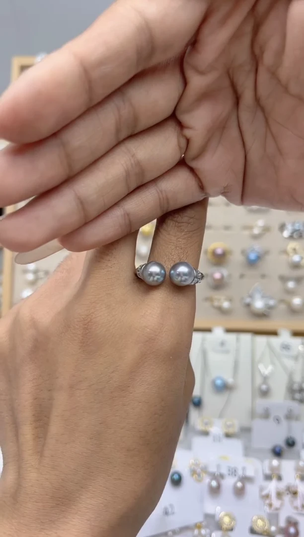 合金戒指淡水珍珠大***女0.0