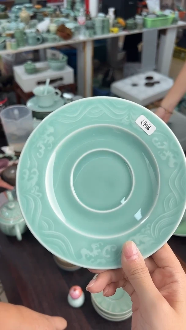 龙泉云间青瓷小米茶器