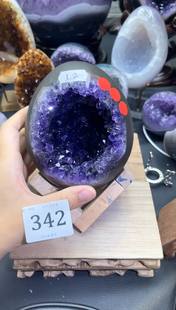 未镶嵌大型摆件（非配饰）紫晶342号龙蛋