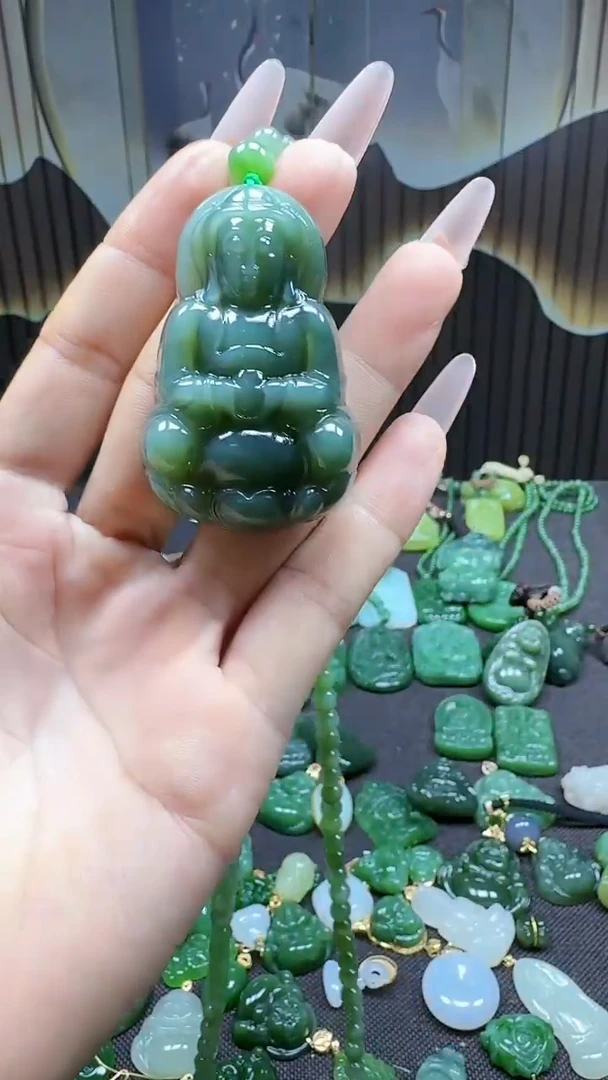 和田玉未镶嵌挂件1