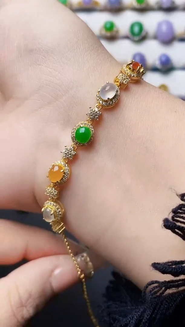 银S925镶嵌戒指翡翠1156