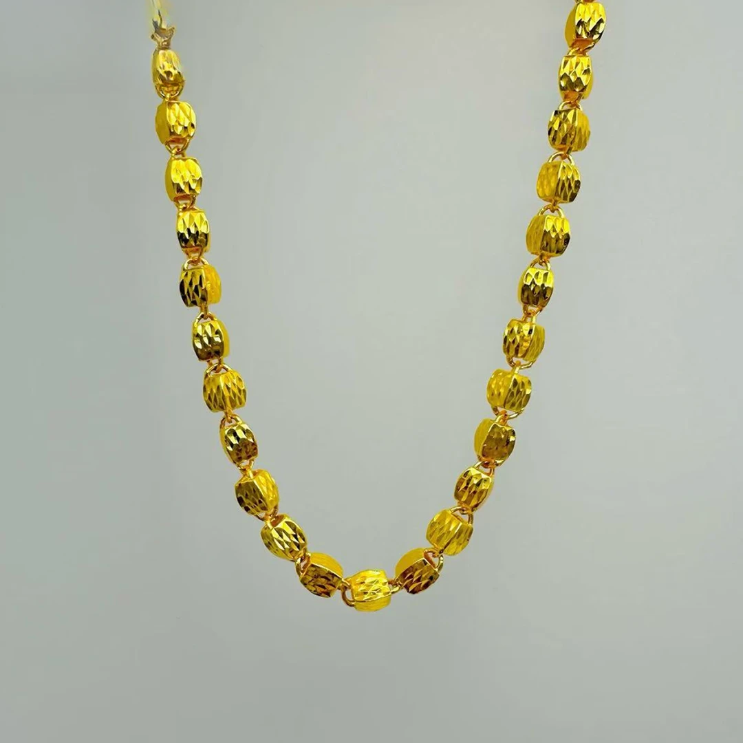 链子足银 方糖项链  时尚精美大气经典