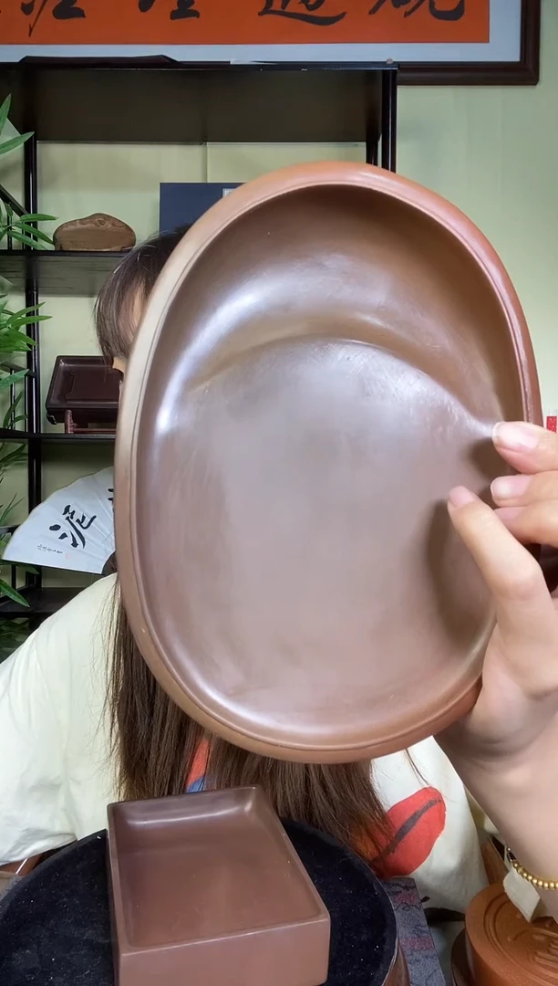 想****啥8寸椭圆窑变澄泥