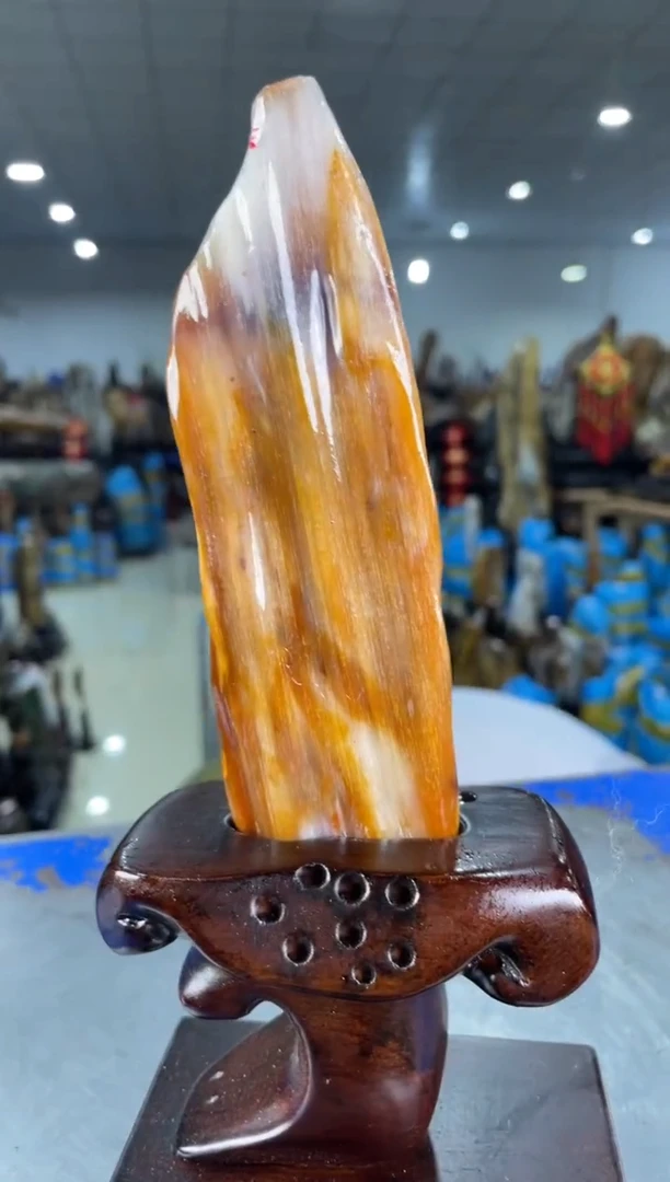 【闪购商品】硅化玉摆件未镶嵌73