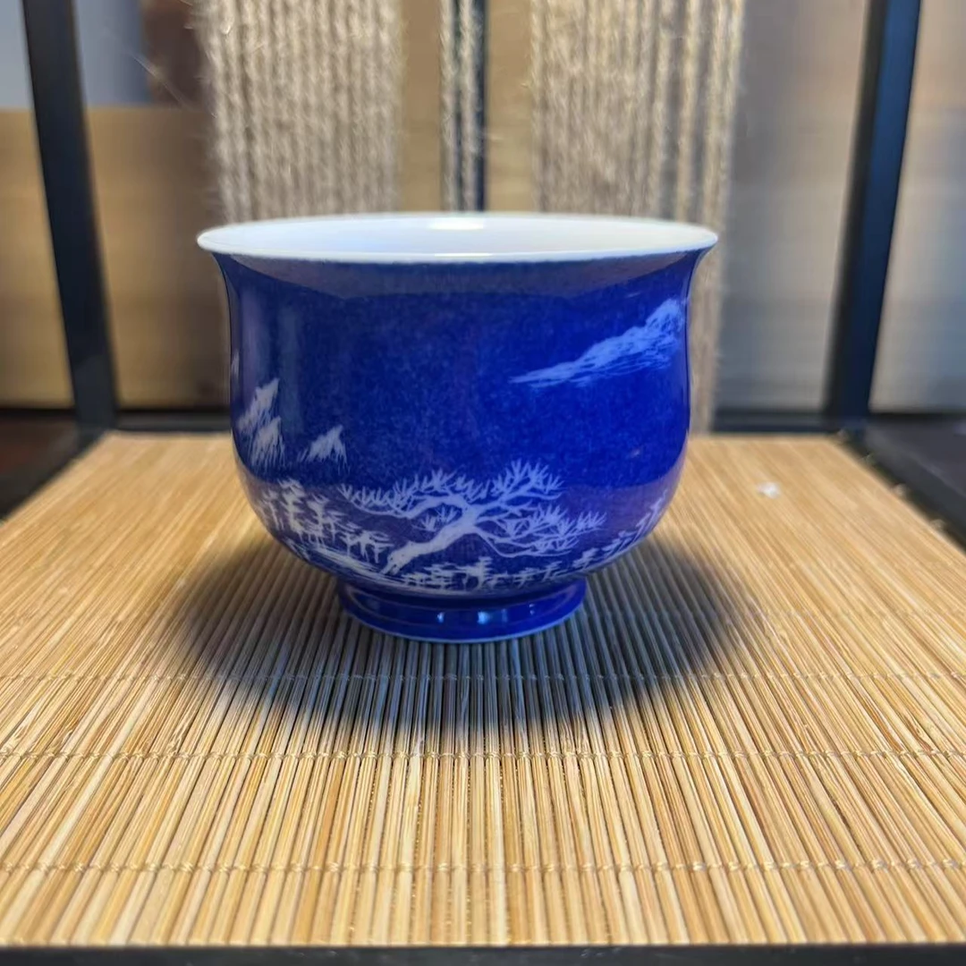正春堂洒蓝小满炉式杯