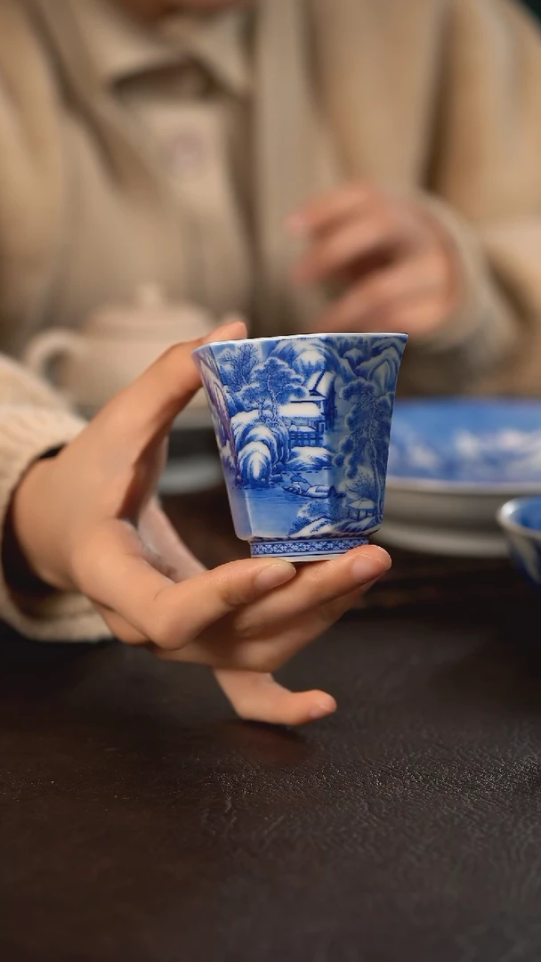 【闪购商品】杯仪贤堂雪景六方杯