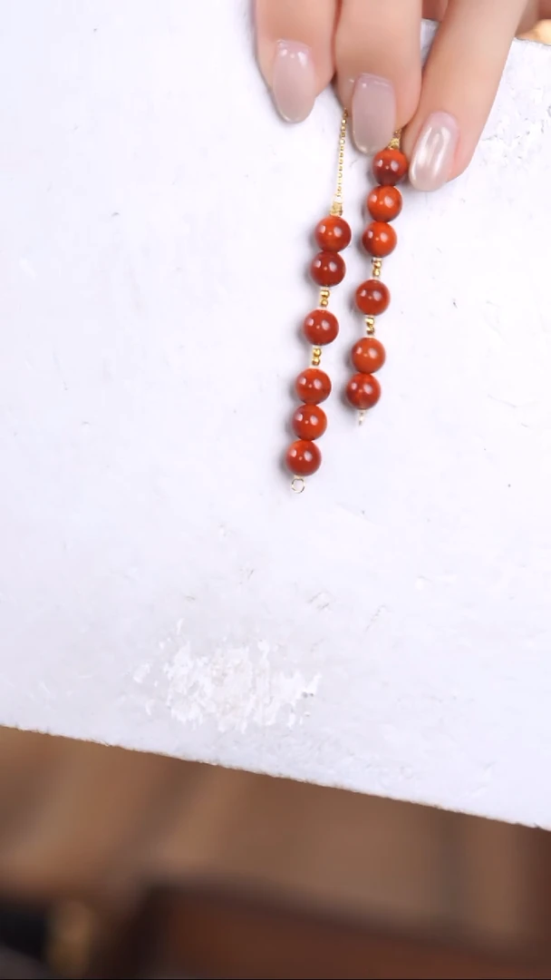 18K金镶嵌手链南红玛瑙@