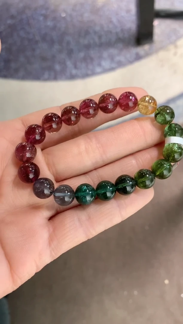 【闪购商品】碧玺手串未镶嵌多样性发一条